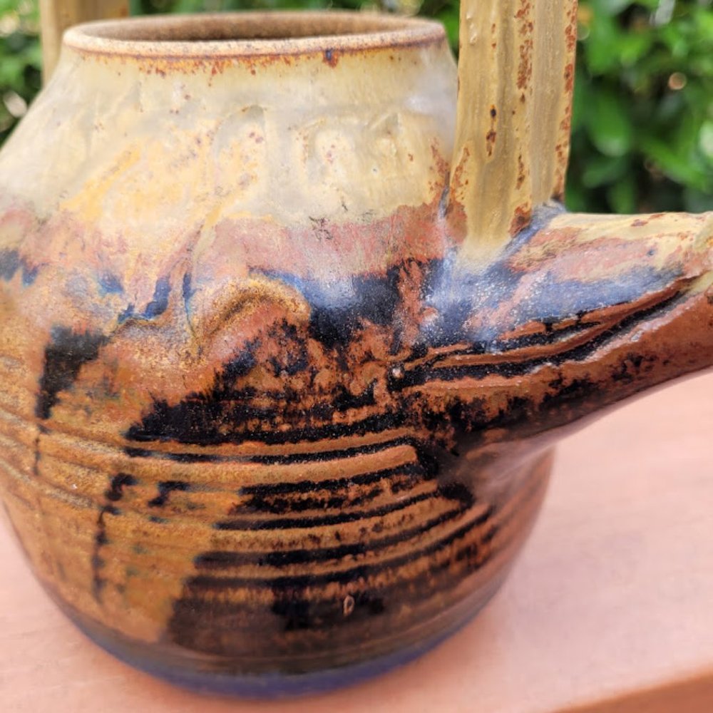 Vintage 1982 Studio Signed Art Pottery Tea Pot - Picture 3 of 13